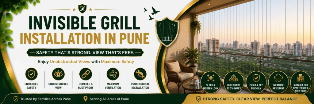 Invisible Grill Installation In Pune